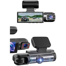 Resim Gld-spt- Araç Kamerası Black Box Çift Kameralı Ekranlı Full Hd Sürüş Kamerası 