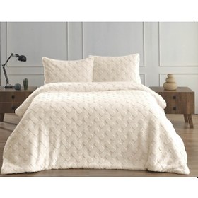Resim Merinos Dıamond 3 Parça Pietra Comforter Yorgan Seti 220x240 Bej Bej Bej 