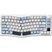 Resim Coverzone Ajazz AKS-075 Ergonomik Tasarım, TFT Ekranlı 3 Modlu Mekanik Klavye Mavi - Gift Switch 