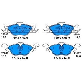 Resim BOSCH 986424456 Fren Balatası Ön Astra G 98- Yaylı Tıp 