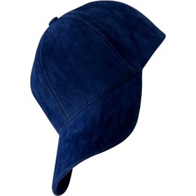 Resim Uniquetrenders Unisex Vegan Süet Şapka Lacivert 