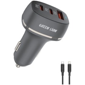 Resim Green Lion Çift Portlu Hızlı Araç Şarj Cihazı - 50W (PD & QC 3.0) 