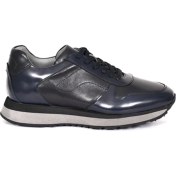 Resim Tuna Hakiki Deri Lacivert Casual Spor Erkek Ayakkabı - Eva Taban 3872 