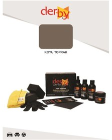 Resim Derby Koyu Toprak Deri Döşeme Boyama Ve Onarım 4 Lü Set 