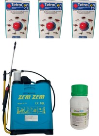 Resim Kulsan İlaç Tetracon 50ML 3 Adet-İcon 10CS 250ML/Haşere İlaçları-16Lt İlaçlama Pompası 