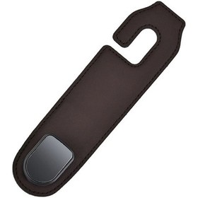 Resim Araba Arka Koltuk Gömme Tipi Organizer Kanca - Çanta, Alışveriş Torbası Vs. Taşıma - Kahverengi - 360 Derece Döner - 50 Kg Yüke Dayanır 