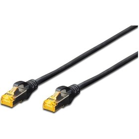 Resim Beek Cat 6a Sftp/pımf Pairs In Metal Foil Patch Kablosu, Lszh, 0,25 Metre, Awg 26, Siyah Renk -19124 
