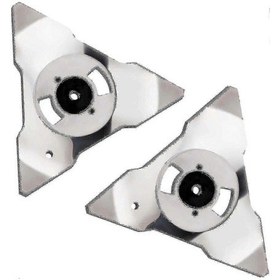 Resim Rs/ts/ms/rc/tc/mc Robotik Biçme Makineleri İçin Paslanmaz Çelik Robomow Yedek Bıçakları 2'li Paket 