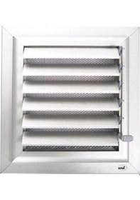 Resim Plastik Menfez 50x50 Cm Banyo / Wc Havalandırma Menfezi Panjur 