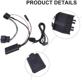 Resim Araba için 5.0 Ses Alıcısı için - AUX Girişli Kablosuz MP3 Müzik Çalar, Saab 9-3 ve 9-5 Modelleri İçin Uyumlu - AUX için Siyah ABS Modülü 