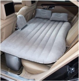 Resim Araç İçi Şişme Yatak Araba Arka Koltuk Yatağı + Şişirme Pompası 