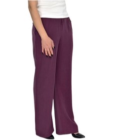 Resim Baglan Kadın Lastikli Bol Pantolon Bgl-st04637 Mürdüm 