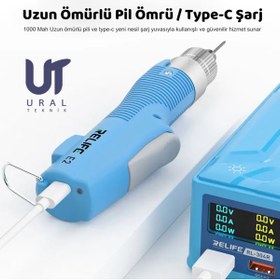 Resim UralTeknik Relıfe E2 Tork Elektrikli Tornavida Vidalama Ayarlanabilir Tork Ve Hız, Cep Tablet Laptop Hassas 