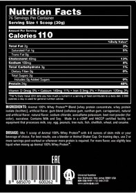 Resim Universal Animal Whey Protein Çilek Aromalı 2,3 Kg Çilek 