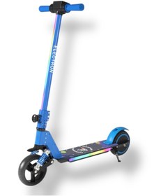 Resim ASENASHOP Elektrikli Çocuk Amortisörlü Led'li Scooter 130 W ( Dizlik Ve Dirseklik Hediyeli) 