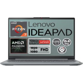 Resim Lenovo Ideapad Slim 3 Ryzen 7 5825U 16GB 512GB SSD 15.6" Fhd W11P Notebook 82XM00U4TX 001 