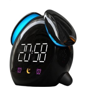 Resim Yaratıcı Dijital Çalar Saat LED Ekran Oturma Odası Yatak Odası Xmas Hediyeler Için Siyah Wechat(Yurt Dışından) 