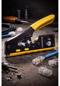 Resim Apronx Apx-cr45 Rj45 Rj11 Yeni Nesil Pense Seti Cat5/cat6/cat7 Yedek Bıçaklı 