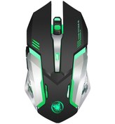 Resim Maiyame Hxsj M10 Oyun Kablosuz Mouse 2400 DPİ Şarj Edilebilir 7 Renk 6 Arka Aydınlatmalı Mouse 