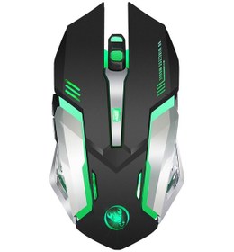 Resim Maiyame Hxsj M10 Oyun Kablosuz Mouse 2400 DPİ Şarj Edilebilir 7 Renk 6 Arka Aydınlatmalı Mouse 