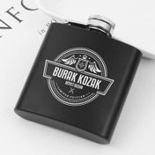 Resim Dosta Hediyelik Kanyak Matarası 6 Oz Siyah 