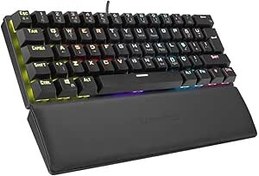 Resim Rampage ALLY K11 Siyah Rainbow Q Bilek Destekli Red Switch Gaming Oyuncu Klavye 
