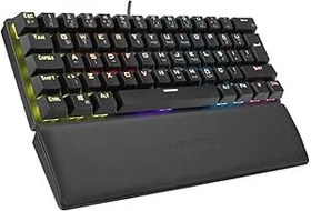 Resim Rampage ALLY K11 Siyah Rainbow Q Bilek Destekli Red Switch Gaming Oyuncu Klavye 
