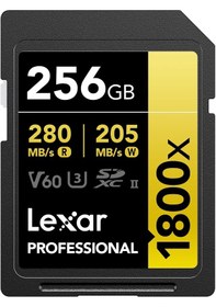Resim Lexar Prof 256gb 1800x Sdxc Uhs-ıi 270mb/s Read 180mb/s Write C10 