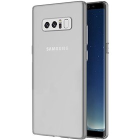 Resim Samsung Galaxy Note 8 Kılıf Transparent Soft Beyaz 