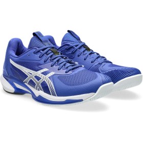 Resim Asics SOLUTION SPEED FF 3 Erkek Cobalt Burst/Illuminate Green Tenis Ayakkabısı 1041A438-401 