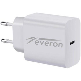 Resim Everon Samsung Galaxy F14 5G İle Uyumlu 25W QC 3.4a Type C Şarj Adaptörü Evr-003 