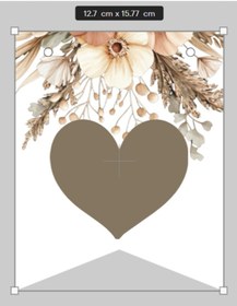 Resim Hiras Dizayn Bohem Çiçekli Bride To Be Banner BÜYÜKBOY Düğün Kına Gecesi Bride To Be Bekarlığa Veda Süsü 10parça 