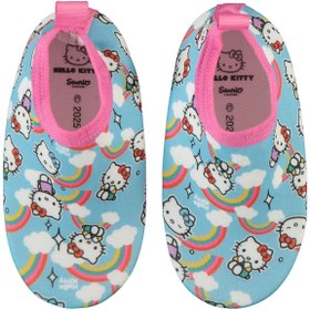 Resim Hello Kitty Baskılı Tabanlı 20-24 Numara Deniz Ayakkabısı - Mavi - Mavi / 22 