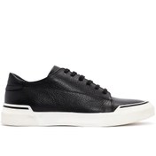 Resim Derimod Erkek Siyah Bağcıklı Deri Sneaker,Kışlık Spor Ayakkabı 25WFD6207FT 
