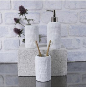 Resim Natural Diş Fırçalık Beyaz 