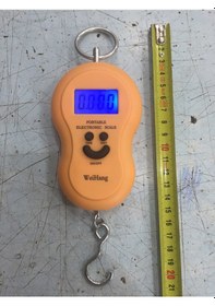 Resim El Kantarı El Terazisi Diğital 50 KG Kapasiteli Sarı- Pilli 