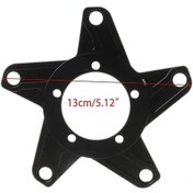 Resim Yuntech01 Alüminyum Bisiklet Zincir Disk Adaptörü, 104/130 Bcd 5 Tırnaklı, Bafang Elektrikli Motorlar İçin, Dayanıklı Vites Çevirici Siyah 