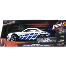 Resim Jada Uzaktan Kumandalı 1/10 Fast & Furious Nissan Skyline Gtr 