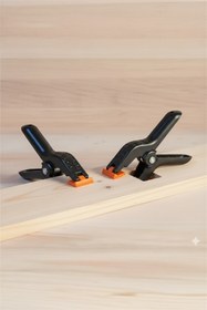 Resim Lenox Tools Yaylı Plastik Kıskaç Seti 4lü 4 İnç Güçlü Sabitleme Mandalı Atölye Marangoz Kelepçesi 