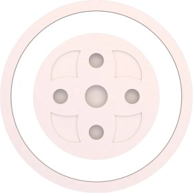 Resim Motifpiyer Tavan Spot Göbegi-Motifli-Yuvarlak-51-86cm-Dış-Çitalı 