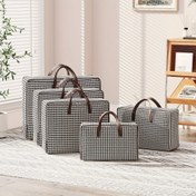 Resim Köpek dişi desenli depolama çantaları, battaniye kıyafet düzenleme ve depolama kapları yorgan, yorganlar için 