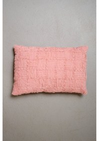 Resim Peraluna Foam Pıllow Şifon Şerit Triko Yastık Kılıfı 60x40 Cm Pudra - Pudra 