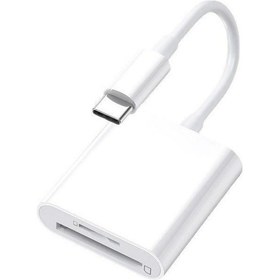 Resim Springsun 2'si 1 Arada Type-c Cep Telefonu Çok İşlevli Kart Okuyucu Tf+sd 2'si 1 Arada Adaptör Kamera Dönüştürücü Beyaz 