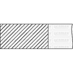 Resim YENMAK 91-09158-050 Segman 81.00 Mm 0.50 ( Renault : R11 Flash / R21 Manager ) 9109158050 (WA638678) (Fiyat:4 Adet İçindir) 