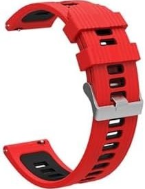 Resim Gpack Ferro Fsw1109 Akıllı Saat Kordon, Delikli Çift Renk Tasarım, Kırmızı 