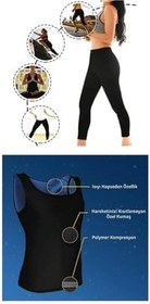 Resim Mom's Lab Kadın Siyah Termal Sauna Tayt Atlet Takım;Çok Renkli 3Xl,5969792923039 