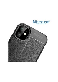 Resim Microcase Apple Uyumlu iPhone 11 Leather Silikon Kilif - Siyah 385679813 