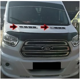 Resim Genel Markalar Ford Transit Krom Ön Kaput Havalandırma Izgarası 2 Parça P.çelik 2014 > 2018 