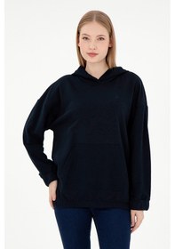 Resim U.S. Polo Assn. Kadın Lacivert Kapüşonlu Sweathırt 50291264-VR033 