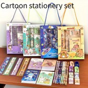 Resim Kapibara Kırtasiye Seti | Astronot Kırtasiye Seti | Kedi Kırtasiye Seti - 4 Farklı Stilde 1 Rastgele Tasarım, Kapibara Temalı 6 Taşınabilir Kalem Kutusu - Öğrenciler ve Ofis Kullanımına Uygun - Mükemmel Noel Hediyesi, Noel Hediye Seti | Tatil D 